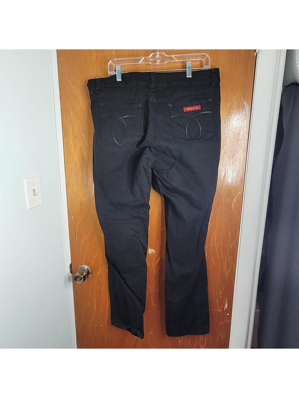 Ooh La La Couture Sasson Jeans Womens Sz 16 Black Straight Leg Hustle Ladies VTG - Picture 2 of 9